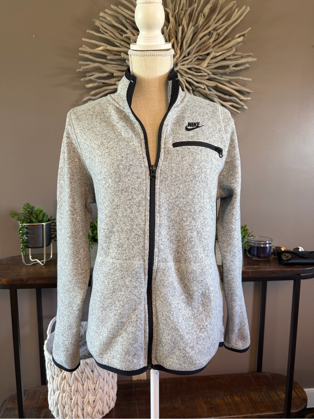 Nike Full Zip Jacket in Grey